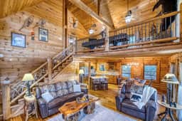 Rustic Retreat - view-pets-games-hot tub-fire pit
