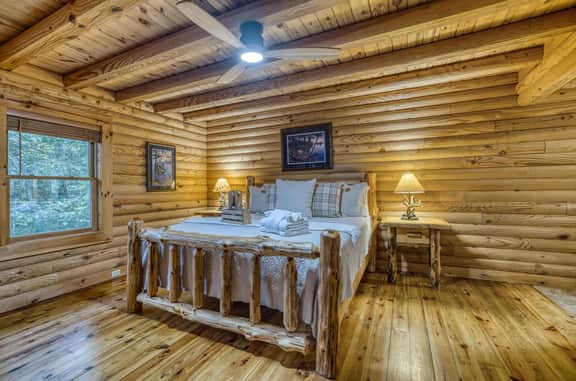 Rustic Retreat - view-pets-games-hot tub-fire pit